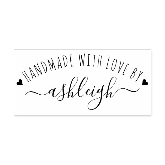 甘いハートとラブネームで手作りの台本 ラバースタンプ (インプリント)