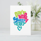 甘いハートを心配するな、私は死ぬまで一緒に。 サンキューカード (スタンド正面)