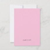 甘いハートカップルウェディングシャワーパステルキャンディ 招待状 (裏面)