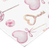 甘いハートパターン テーブルクロス (アングル)