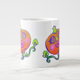 甘いハートパンプキンハロウィーンデコールジャイアントコーヒー ジャンボコーヒーマグカップ