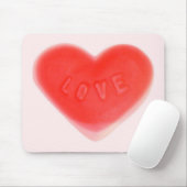 甘いハートピンクムースパド マウスパッド (マウス)