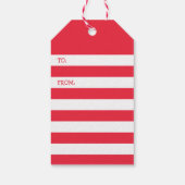 甘いハートフォトバレンタインのプレゼントラベル/赤 ギフトタグ (裏面)