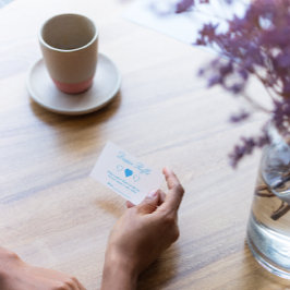 甘いハートベビーシャワーおむつラッフル エンクロージャーカード