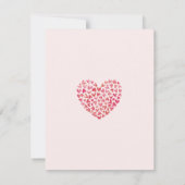 甘いハートベビーシャワー サンキューカード (裏面)