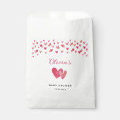 甘いハートベビーシャワー フェイバーバッグ (正面)
