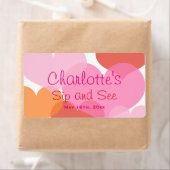 甘いハートベビーsipと参照ウォーターボトルラベル ラベル (インサイチュ)