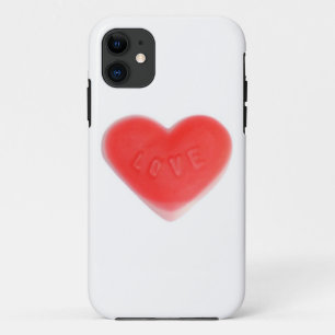 甘いハートホワイトiPhoneケース iPhone 11 ケース