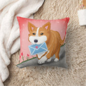 甘いハートレター配信Corgi クッション (ブランケット)