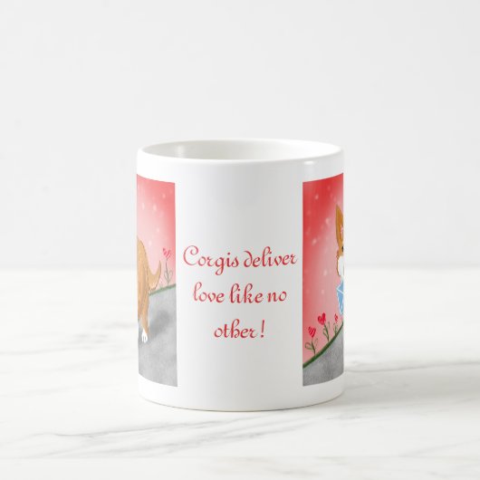 甘いハートレター配信Corgi コーヒーマグカップ (中央)