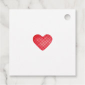 甘いハート友情トリートメッセージカード フェイバータグ (裏面)