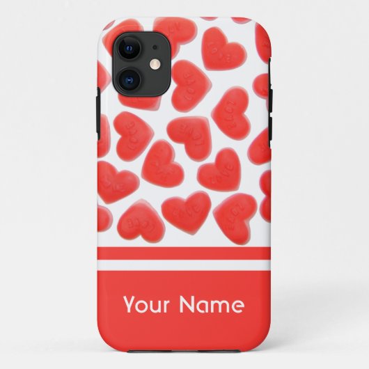 甘いハート名iPhoneケース Case-Mate iPhoneケース (裏面)