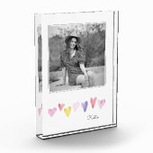 甘いハート名PHOTO Love Mothers Day Gift フォトブロック (左)