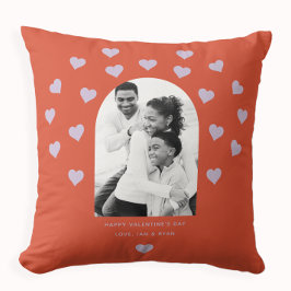甘いハート柄の写真バレンタインデー クッション