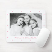 甘いハート編集可能カラーカスタム写真 マウスパッド (マウス)