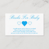 甘いハート赤ちゃんシャワーベビー本 エンクロージャーカード (正面)