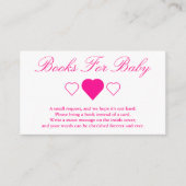 甘いハート赤ちゃんシャワーベビー本 エンクロージャーカード (正面)