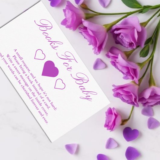 甘いハート赤ちゃんシャワーベビー本 エンクロージャーカード