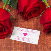 甘いハート赤ちゃんシャワーベビー本 エンクロージャーカード