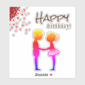 甘いハート シール (シート)