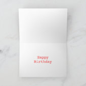 甘いハート「ハッピーバースデー」カード カード (内部)