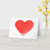 甘いハート「ハッピーバースデー」カード カード (黄色い花)