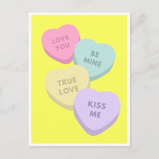 甘いハート ポストカード (正面)