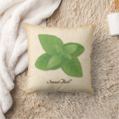 甘いバジルハーブ クッション (ブランケット)