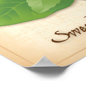 甘いバジルハーブ ポスター (角)