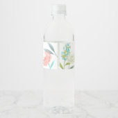 甘いバタフライガーデンベビーシャワー ペットボトルラベル (裏面)