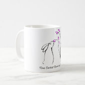 甘いバニーのロゴのマグ コーヒーマグカップ (正面左)