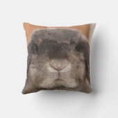 甘いバニーの凝視 クッション (裏面)