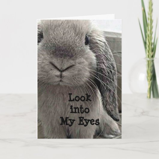 甘いバニーホッピング言うハッピーバースデー カード (正面)