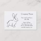 甘いバニーラビット、かわいい春やイースターアニメ 名刺 (正面)