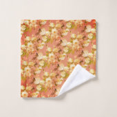 甘いバラオンオレンジ バスタオルセット (ウォッシュタオル)