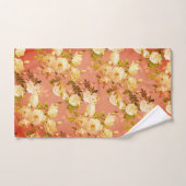 甘いバラオンオレンジ バスタオルセット (ハンドタオル)