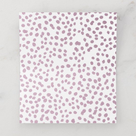 甘いバラ水色フローラ結婚の名前の座席 プレイスカード (内部開封)