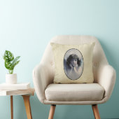 甘いバラ色の生意気なヴィンテージ天使が雲に クッション (椅子)