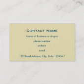 甘いバラ色の生意気なヴィンテージ天使が雲に 名刺 (裏面)