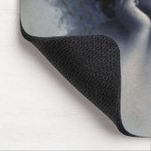 甘いバラ色の頬のヴィンテージ天使が雲の中 マウスパッド (コーナー)