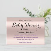 甘いバラ金ゴールドベビーギフト 招待状 (スタンド正面)