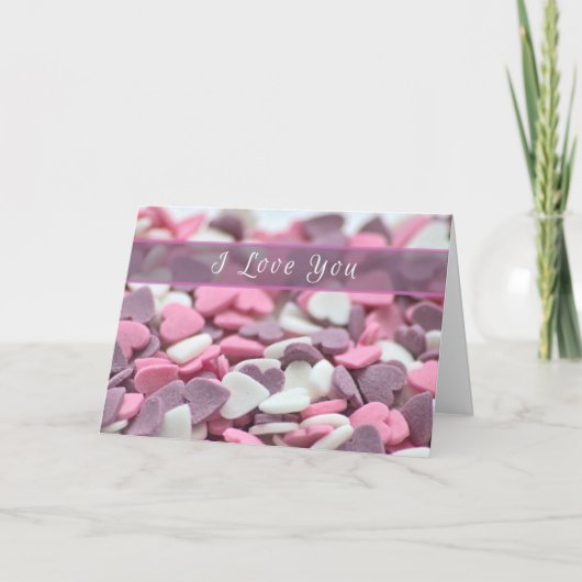 甘いバレンタインに砂糖ハート! カード (正面)