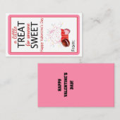 甘いバレンタインのカードを少しおごる エンクロージャーカード (正面/裏面)