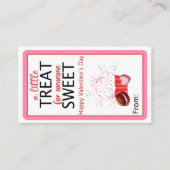 甘いバレンタインのカードを少しおごる エンクロージャーカード (正面)