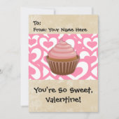 甘いバレンタインカップケーキ シーズンカード (正面)