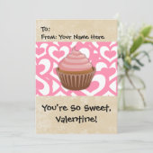甘いバレンタインカップケーキ シーズンカード (スタンド正面)