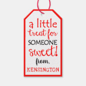 甘いバレンタインデーのためのちょっとした楽しみ ギフトタグ (正面)