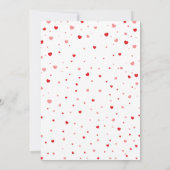 甘いバレンタインデーの性別パーティー 招待状 (裏面)