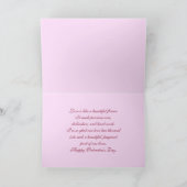 甘いバレンタインピンクローズ シーズンカード (内部)