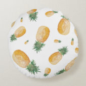 甘いパイナップル丸い枕 ラウンドクッション (裏面)